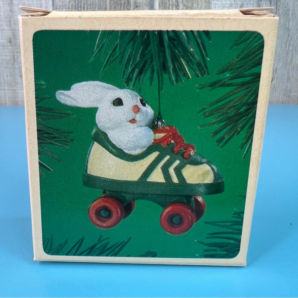 Hallmark Keepsake Ornament Roller Skating Rabbit 1984